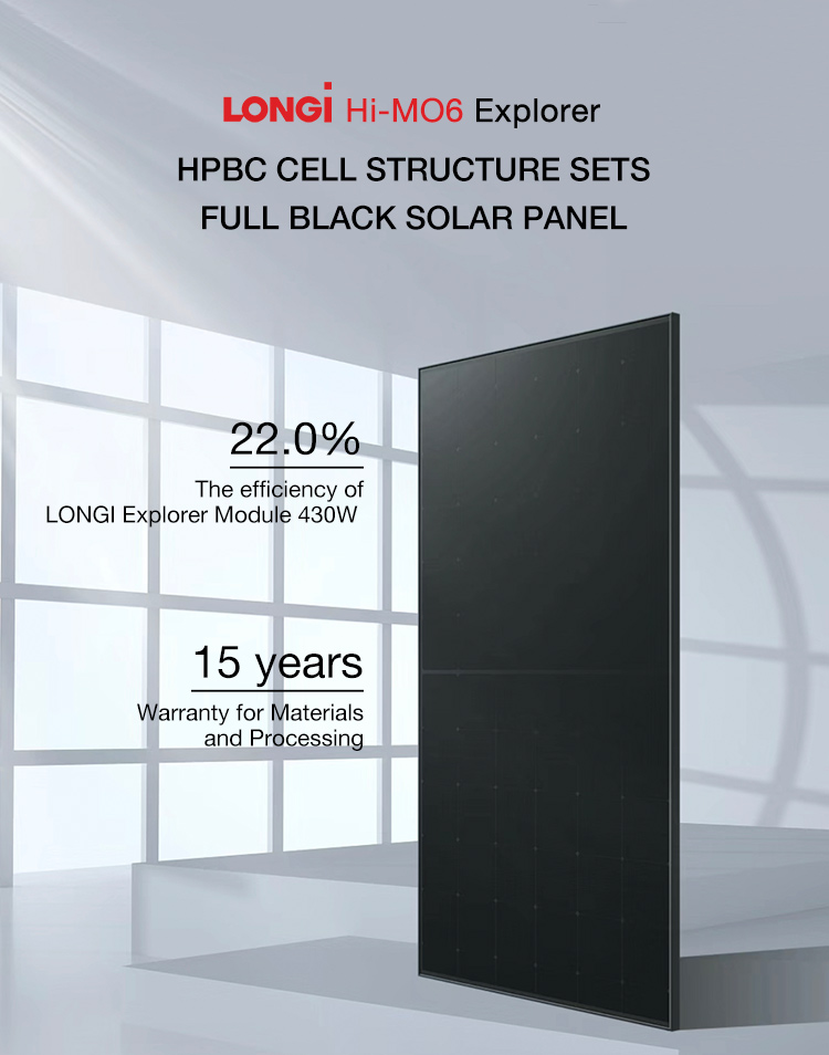 Original Longi Solar Hi-M05, Solarpanel der Klasse A 430 W