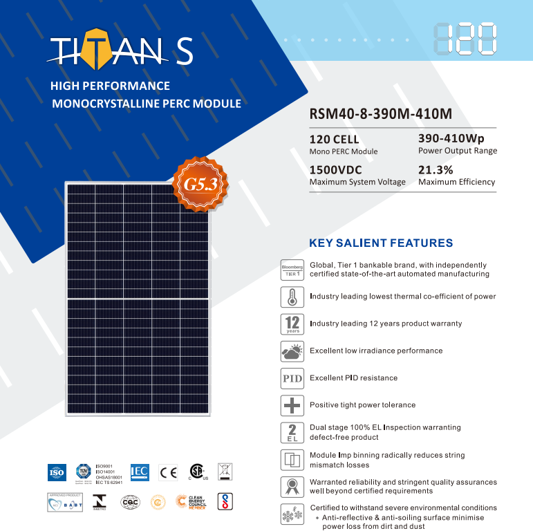 Solarpanel für Dach-Solarstromanlage