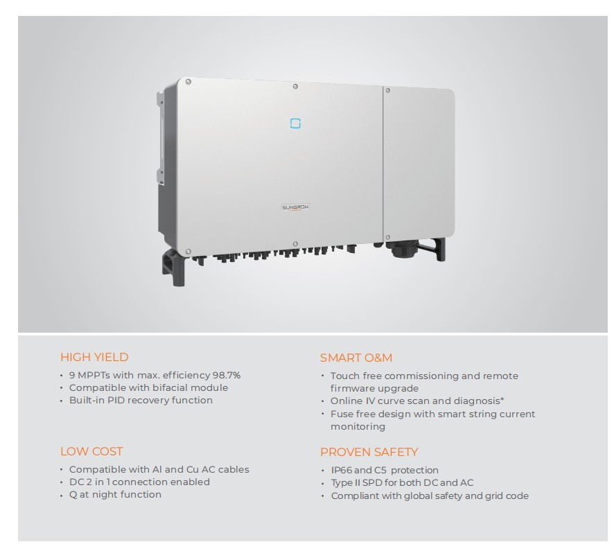 Wechselrichter -110 W für Dach-Solaranlage